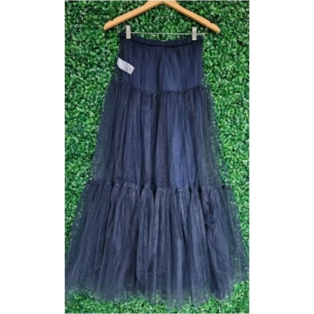 J.Crew Collection Tiered Tulle Maxi Skirt
